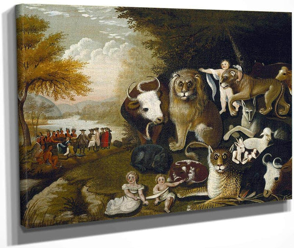 Peaceable Kingdom 1834 By Edward Hicks Fine Art Print