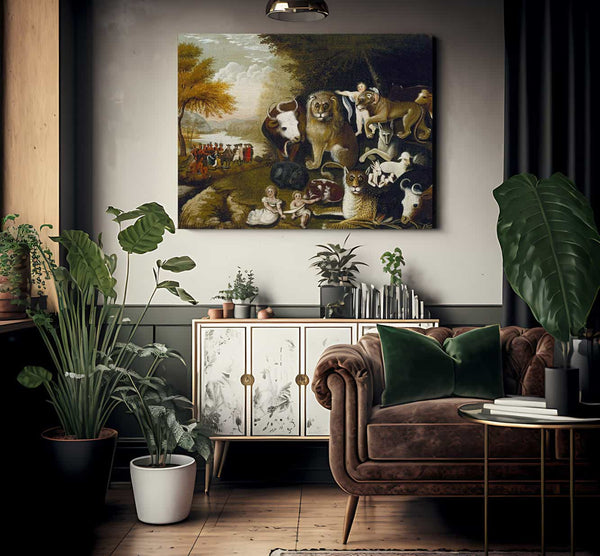 Peaceable Kingdom 1834 By Edward Hicks Fine Art Print