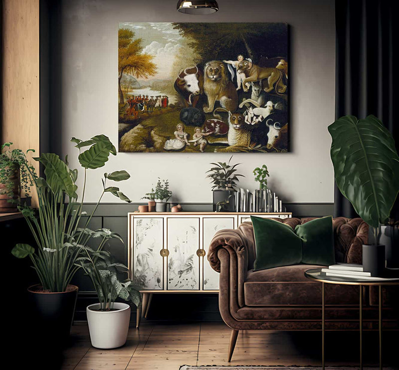 Peaceable Kingdom 1834 By Edward Hicks Fine Art Print