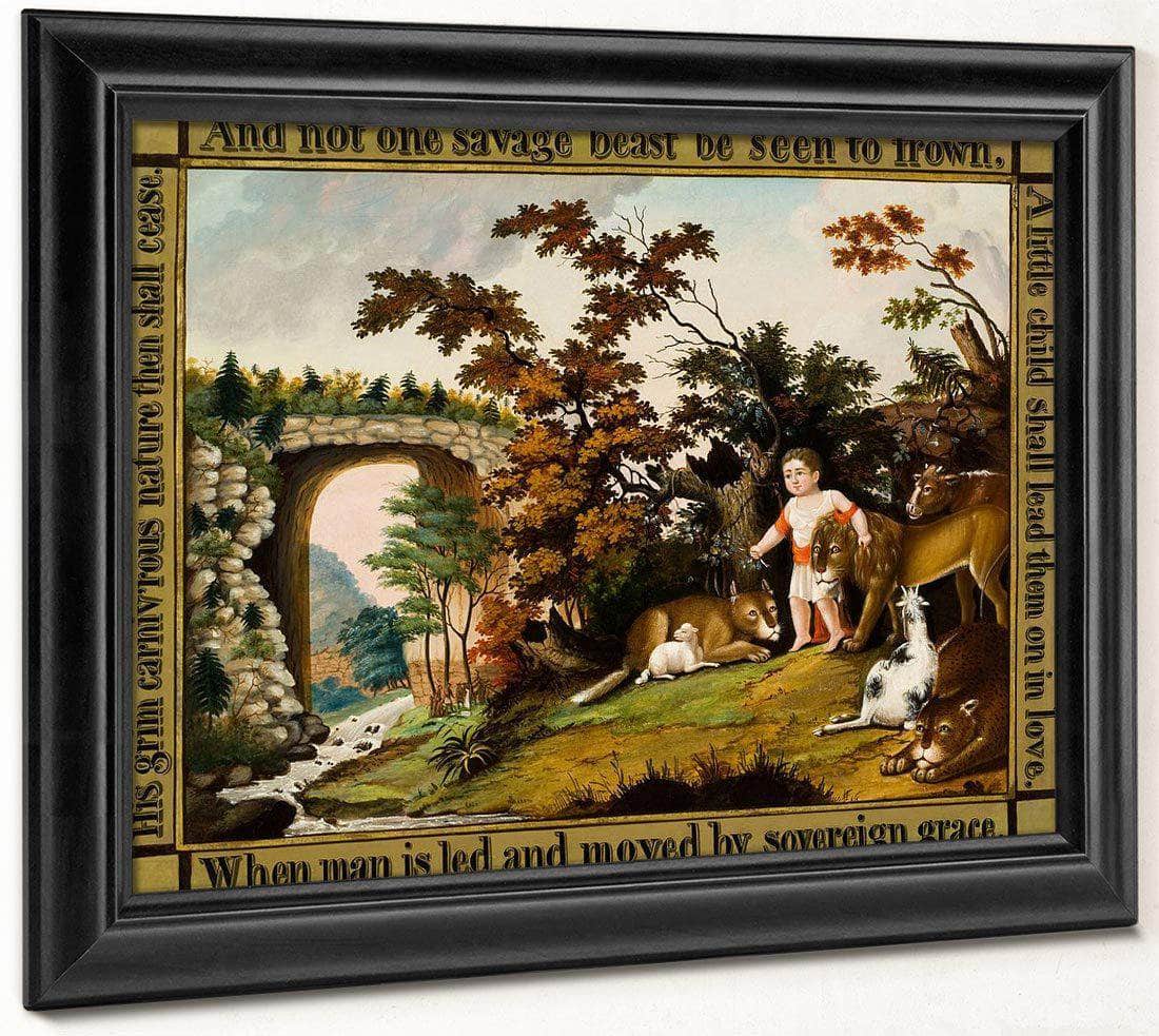 Peaceable Kingdom Of The Branch 1830 By Edward Hicks Fine Art Print