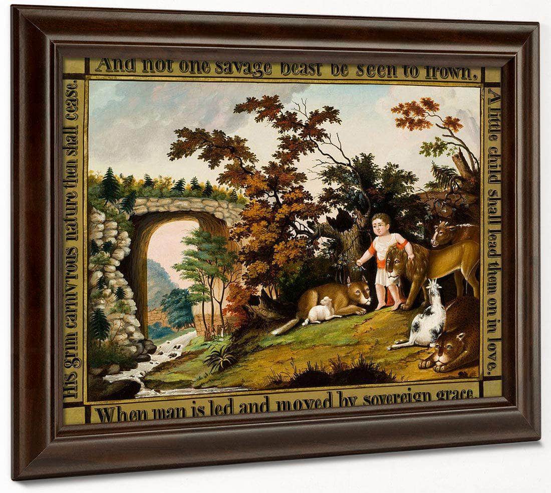 Peaceable Kingdom Of The Branch 1830 By Edward Hicks Fine Art Print