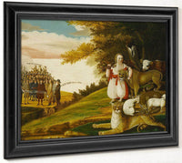 Peaceable Kingdom With Quakers Bearing Banners 1830 By Edward Hicks Fine Art Print