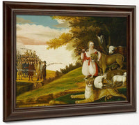 Peaceable Kingdom With Quakers Bearing Banners 1830 By Edward Hicks Fine Art Print