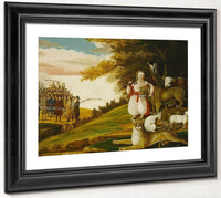 Peaceable Kingdom With Quakers Bearing Banners 1830 By Edward Hicks Fine Art Print