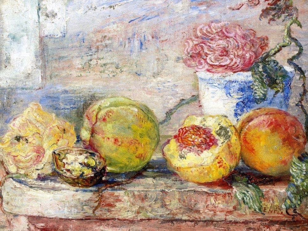Peaches By James Ensor Fine Art Print