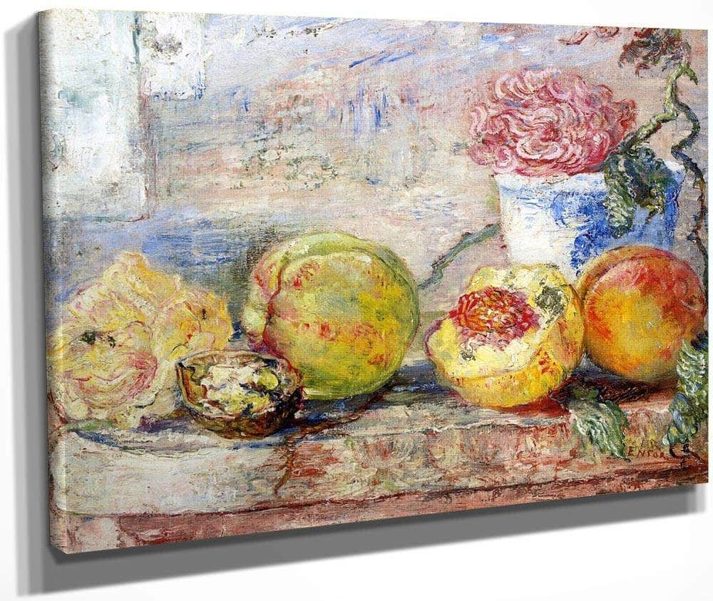 Peaches By James Ensor Fine Art Print