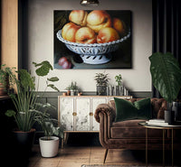 Peaches In A White Ceramic Basket 1602 By Fede Galizia Fine Art Print