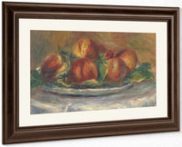 Peaches On A Plate By Pierre Auguste Renoir Fine Art Print