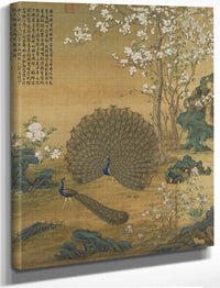 Peacock Spreading Its Tail Feathers 1758 By Giuseppe Castiglione Fine Art Print
