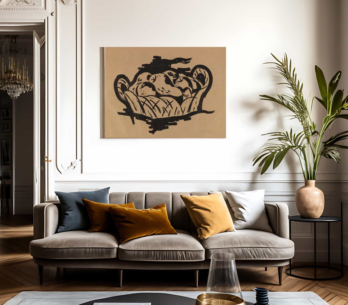 Pear In Basket By Marsden Hartley Fine Art Print