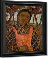 Peasant Girl With Pink Skirt By Paula Modersohn Becker Fine Art Print