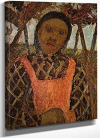 Peasant Girl With Pink Skirt By Paula Modersohn Becker Fine Art Print
