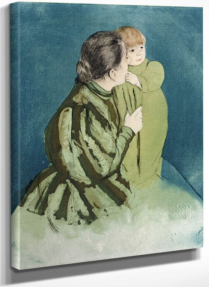 Peasant Mother And Child By Mary Cassatt Fine Art Print