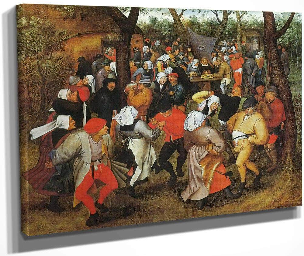 Peasant Wedding Dance 1607 By Pieter Bruegel Fine Art Print