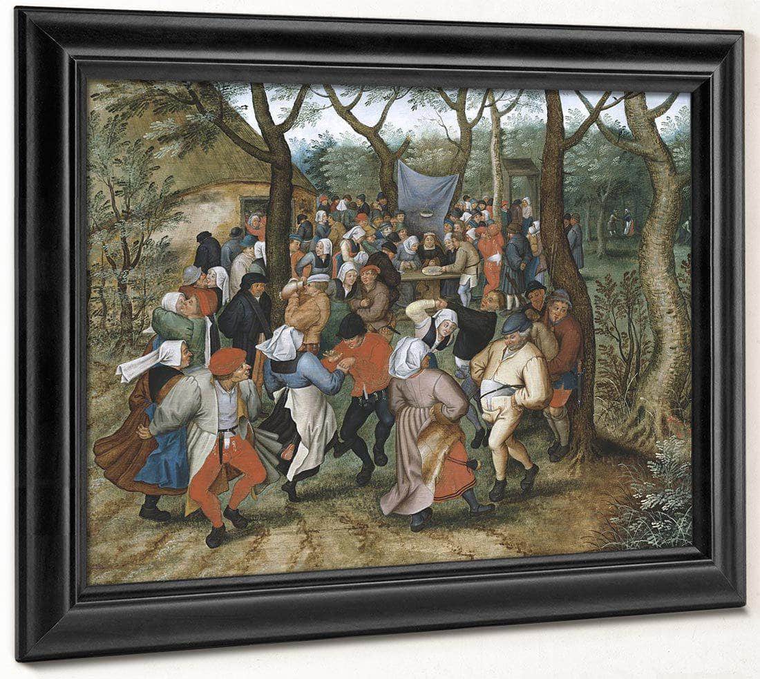 Peasant Wedding Dance 2 By Pieter Brueghel Ii Fine Art Print