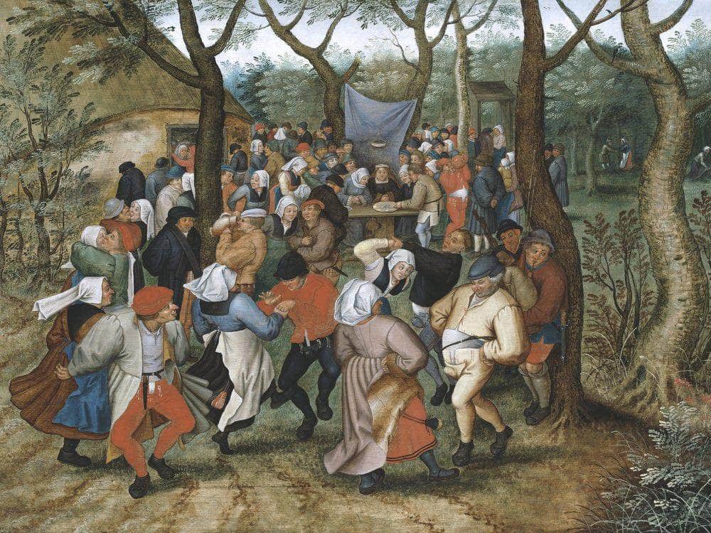 Peasant Wedding Dance 2 By Pieter Brueghel Ii Fine Art Print