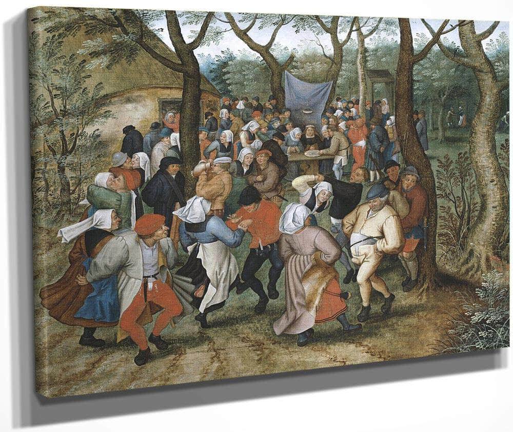 Peasant Wedding Dance 2 By Pieter Brueghel Ii Fine Art Print