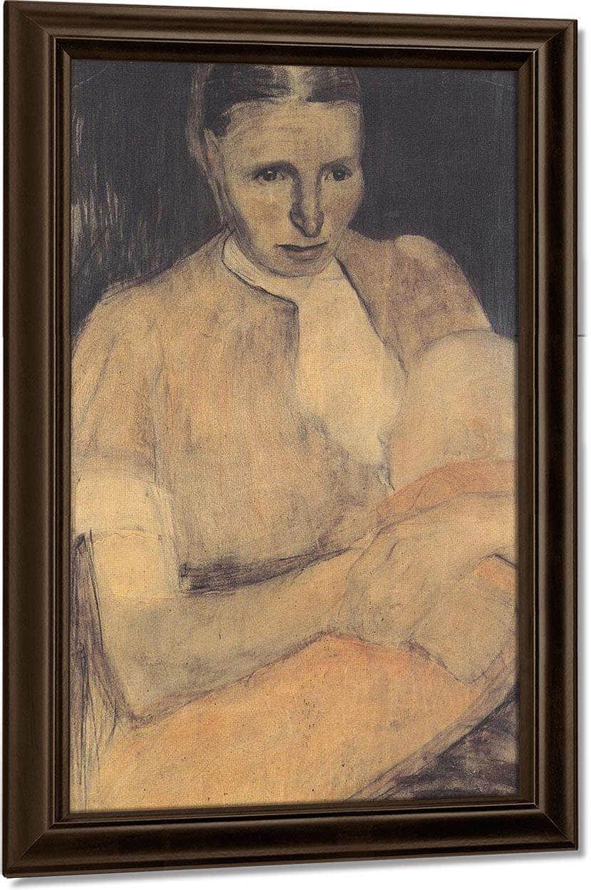 Peasant Woman With Child By Paula Modersohn Becker Fine Art Print