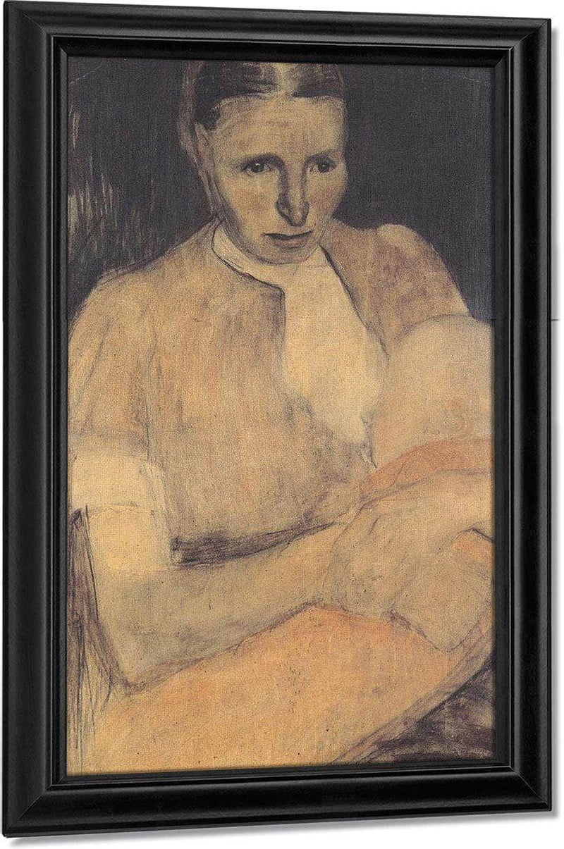 Peasant Woman With Child By Paula Modersohn Becker Fine Art Print