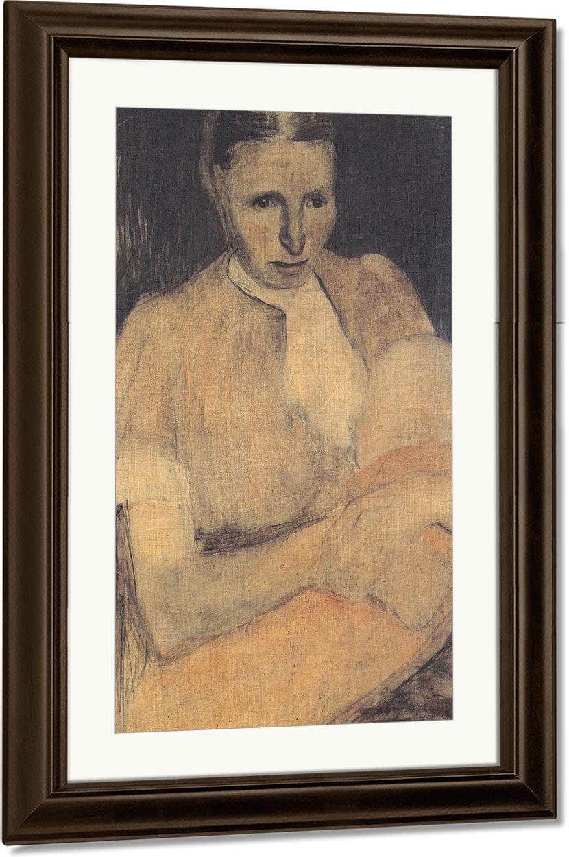 Peasant Woman With Child By Paula Modersohn Becker Fine Art Print