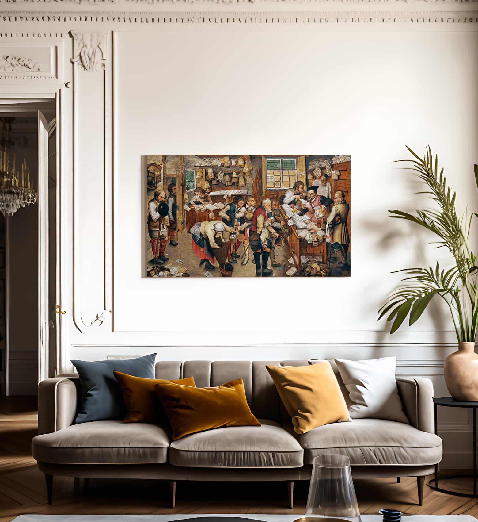 Peasants Paying Tithes By I Fine Art Print