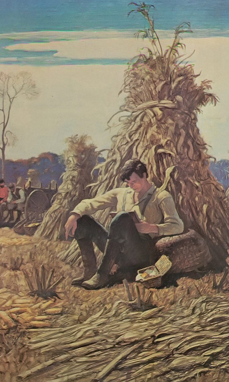 Peculiarsome Abe By NC Wyeth Fine Art Print