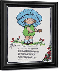 Peggys Sunbonnet Illustrated 2 By Grace G Drayton Fine Art Print