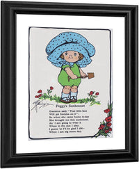 Peggys Sunbonnet Illustrated 2 By Grace G Drayton Fine Art Print