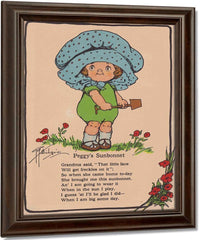 Peggys Sunbonnet Illustrated By Grace G Drayton Fine Art Print