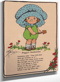 Peggys Sunbonnet Illustrated By Grace G Drayton Fine Art Print