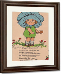 Peggys Sunbonnet Illustrated By Grace G Drayton Fine Art Print