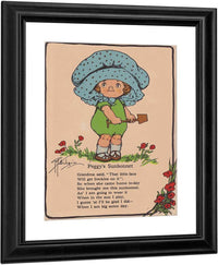Peggys Sunbonnet Illustrated By Grace G Drayton Fine Art Print