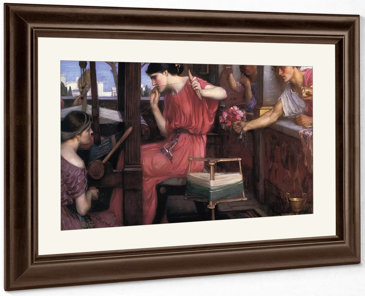 Penelope And The Suitors By John Waterhouse Fine Art Print