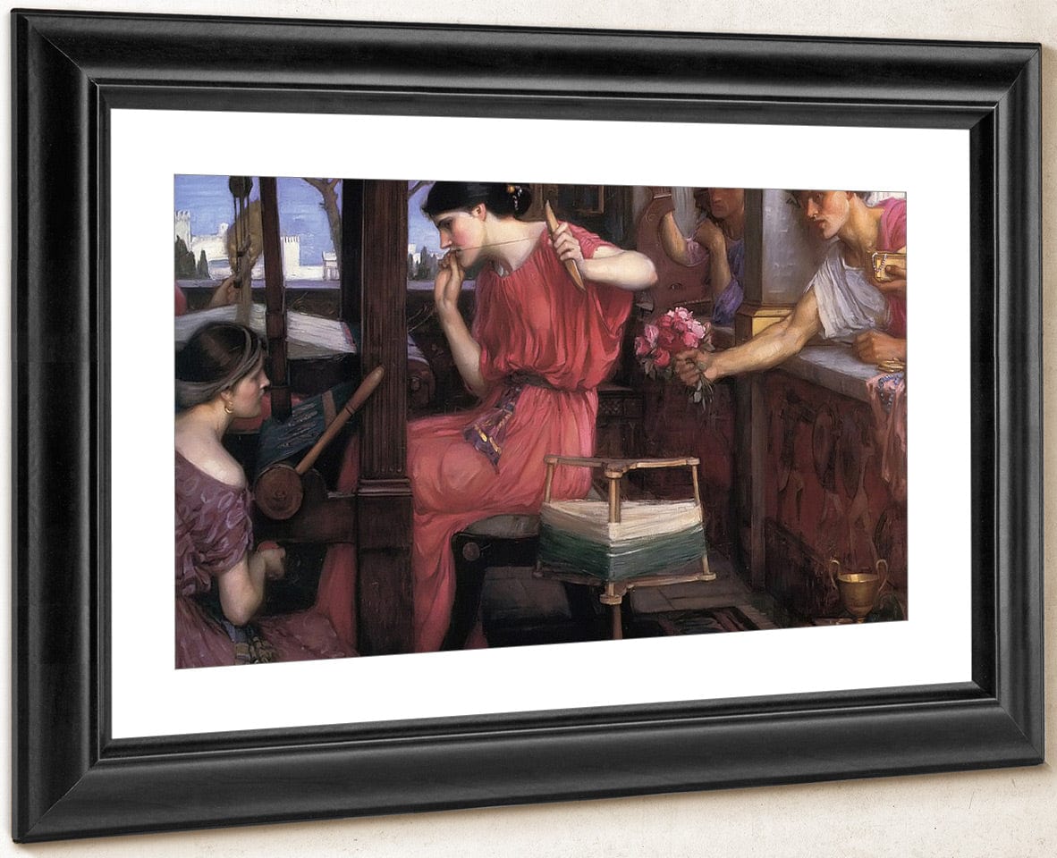 Penelope And The Suitors By John Waterhouse Fine Art Print