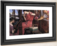 Penelope And The Suitors By John Waterhouse Fine Art Print