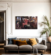 Penelope And The Suitors By John Waterhouse Fine Art Print