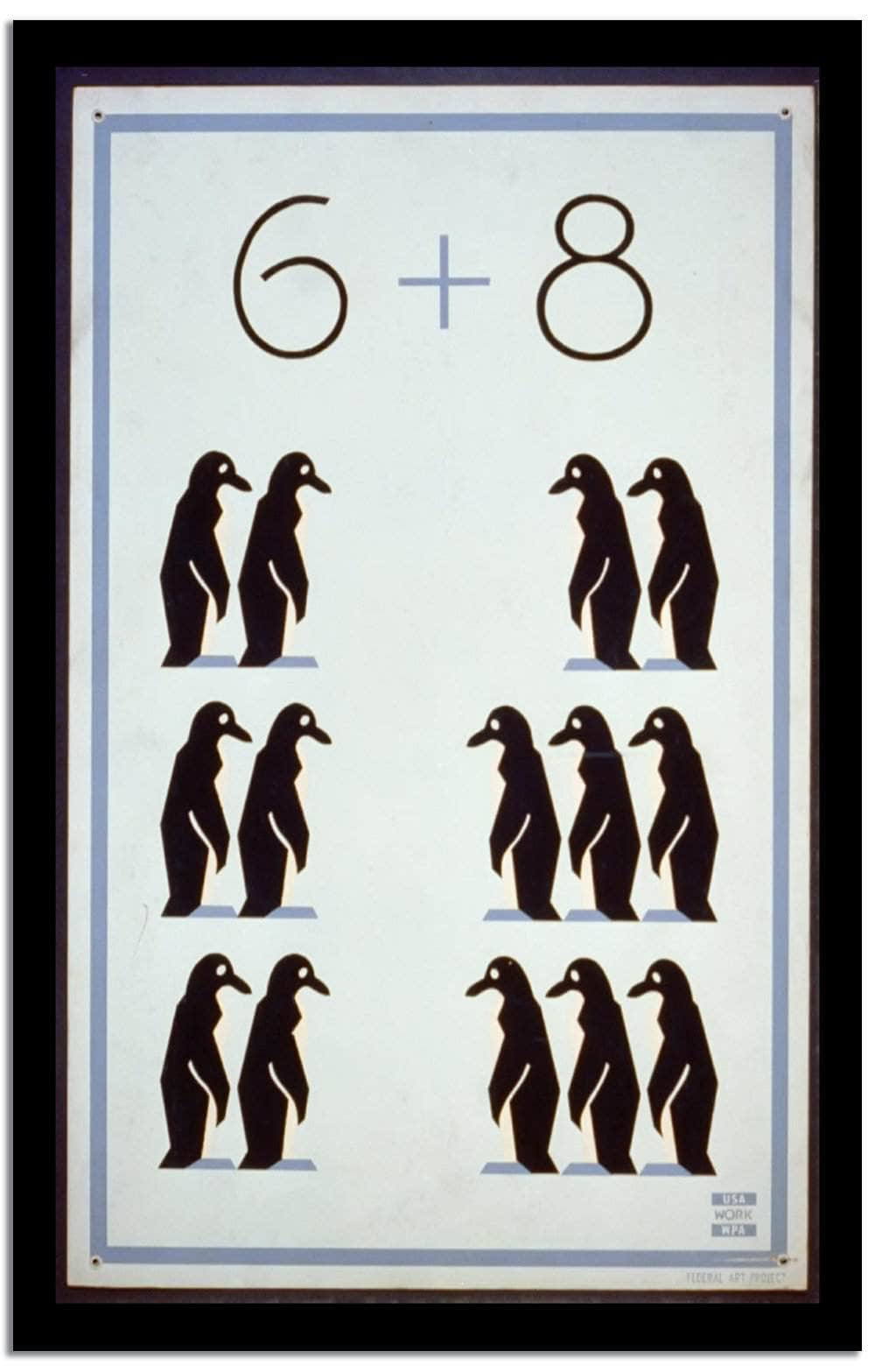 Penguins Wpa Poster  Vintage Poster Fine Art Print