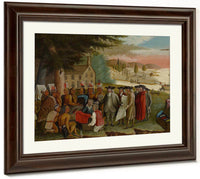 Penn 1039 S Treaty With The Indians 1840 By Edward Hicks Fine Art Print
