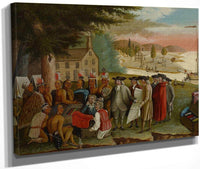 Penn 1039 S Treaty With The Indians 1840 By Edward Hicks Fine Art Print