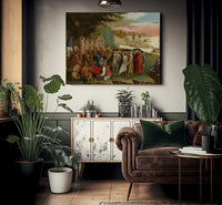 Penn 1039 S Treaty With The Indians 1840 By Edward Hicks Fine Art Print