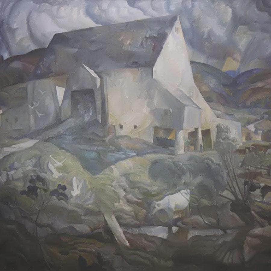 Pennsylvania Barn By N.C. Wyeth Fine Art Print