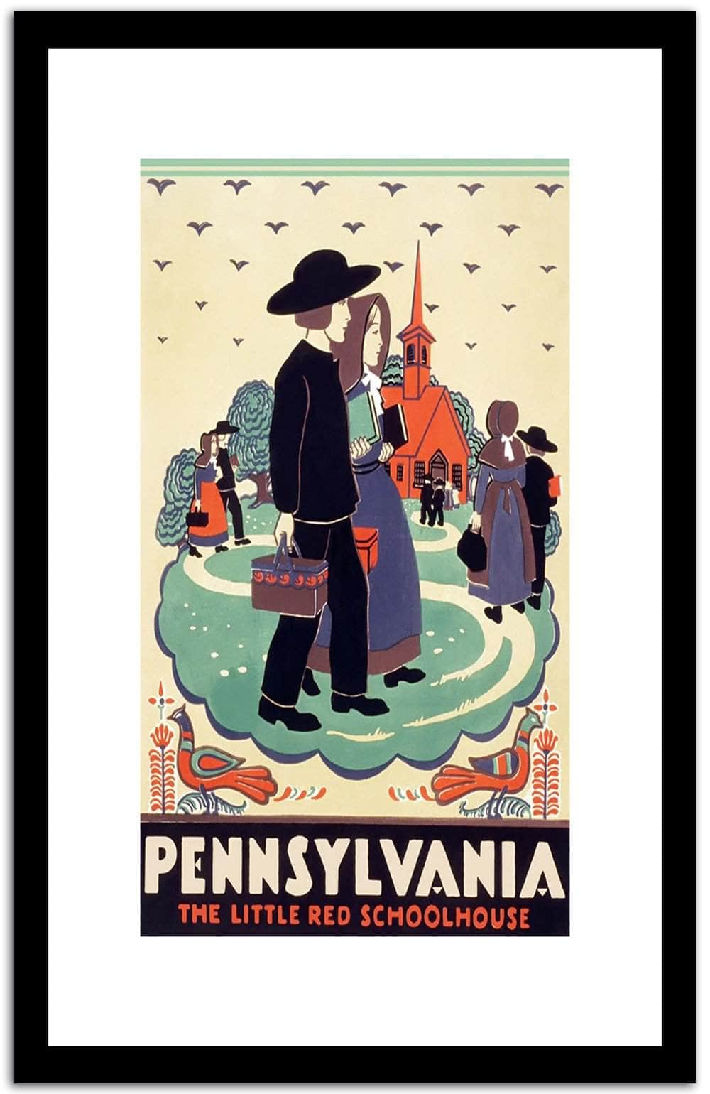 Pennsylvania  Vintage Posterb Fine Art Print