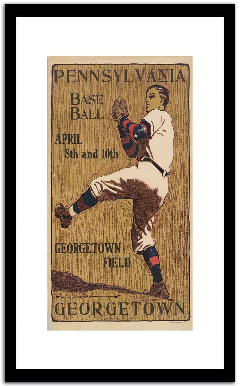 Pennsylvania  Vintage Posterc Fine Art Print