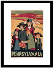 Pennsylvania  Vintage Posterd Fine Art Print