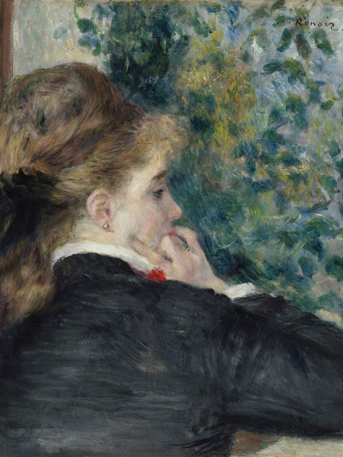 Pensive, La Songeuse Or Day Dreaming By Pierre Auguste Renoir Fine Art Print