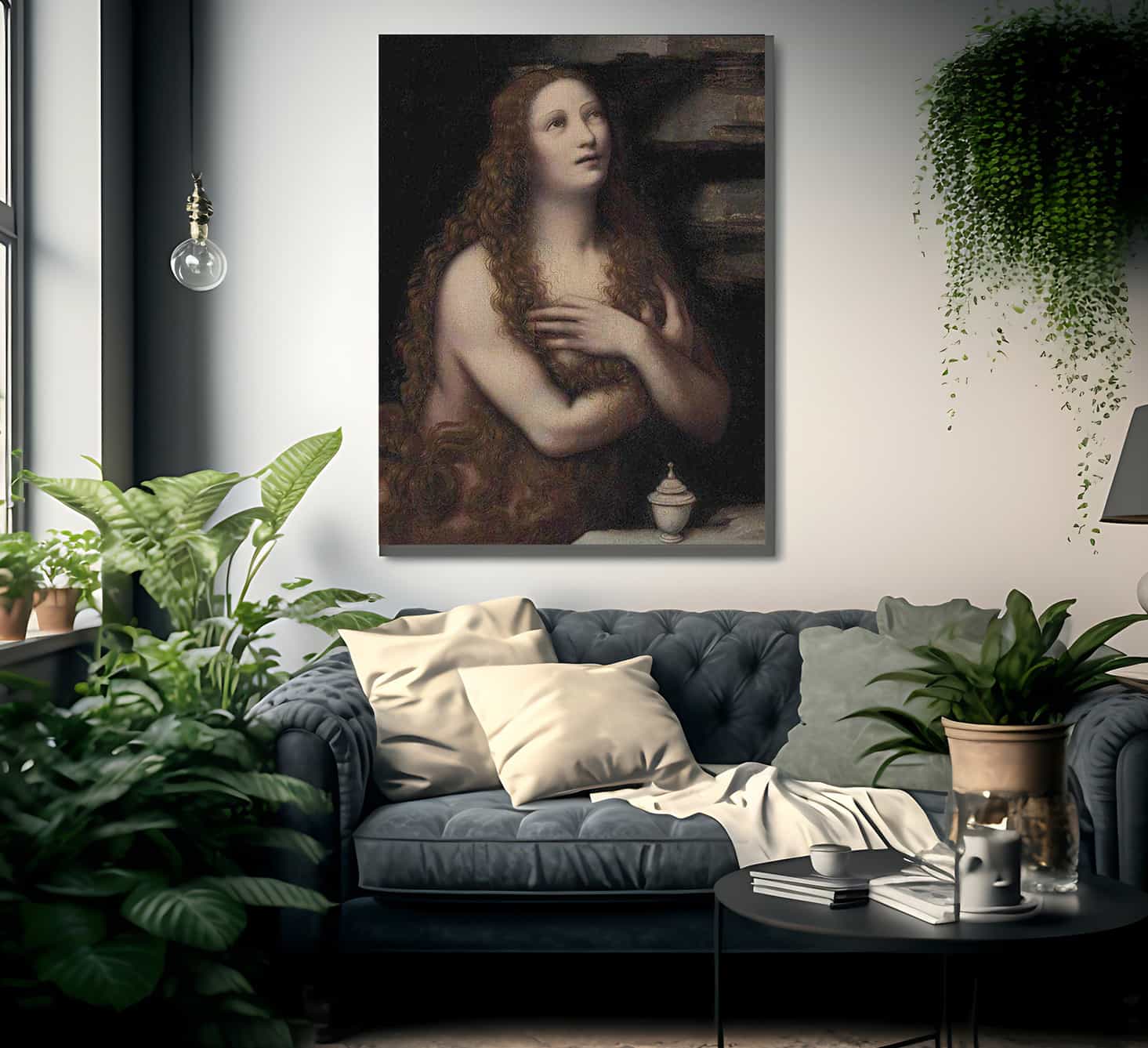 Pentitent Magdelen By Giampietrino Fine Art Print
