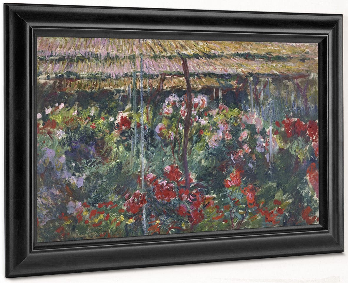 Peony Garden By Claude Monet Fine Art Print
