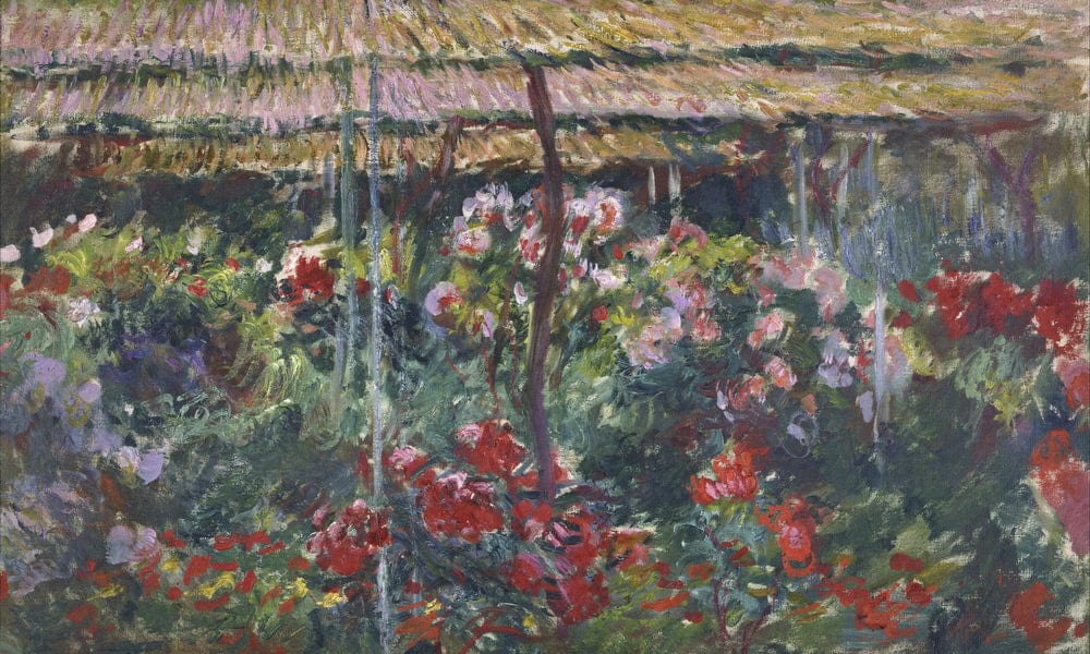Peony Garden By Claude Monet Fine Art Print