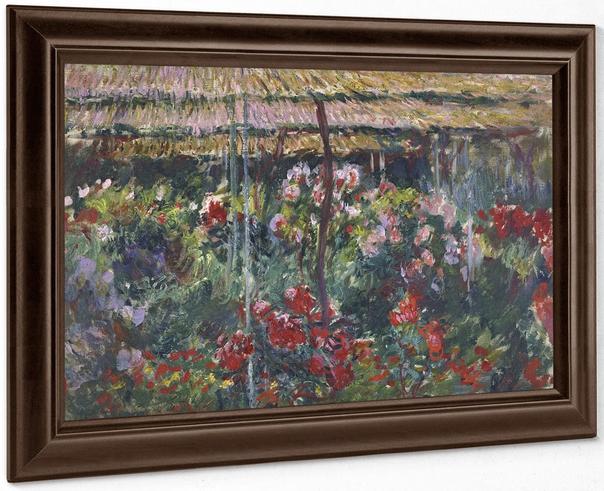 Peony Garden By Claude Monet Fine Art Print