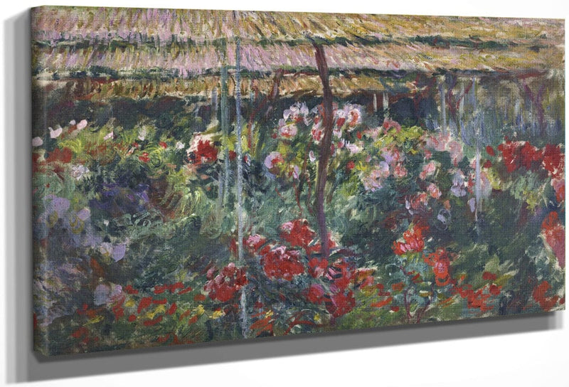Peony Garden By Claude Monet Fine Art Print